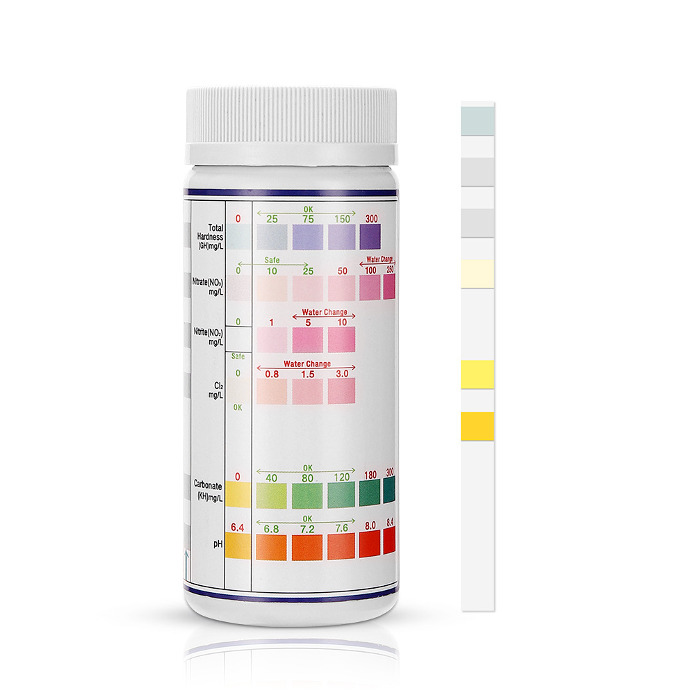 Marine Test Kit - 6-In-1 Water Quality Test Strips Fish