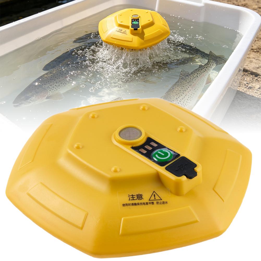 Marine Aquarium Equipment - Wireless Rechargeable Aquarium Oxygen Pump, Floating