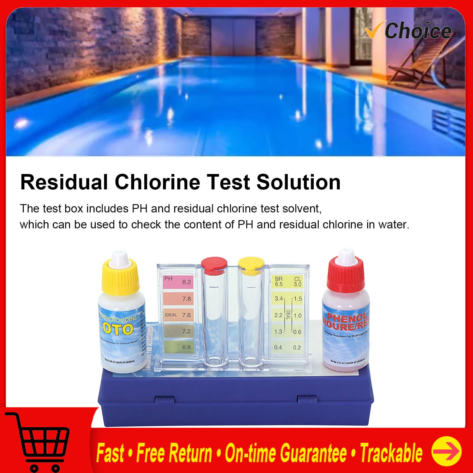 Marine Test Kit - Testing Pipe Water Quality Test Solution