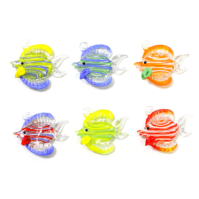 Marine Aquarium & Regional Centre - 2Pcs Mini Marine Fish Figurine Glass