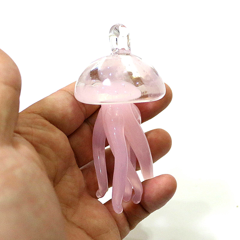 Marine Aquarium & Regional Centre - Pink Jellyfish Glass Pendant Cute Marine