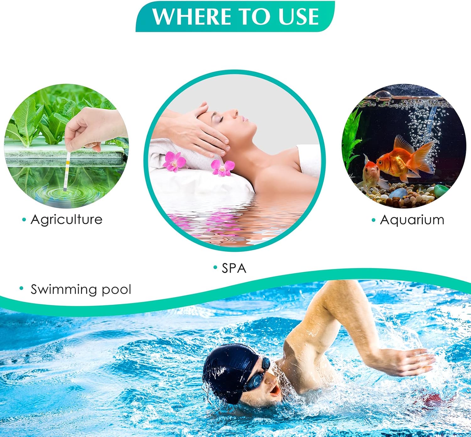50 pcs Multipurpose 5 in 1 Chl - Marine Test Kit ulasan dan harga