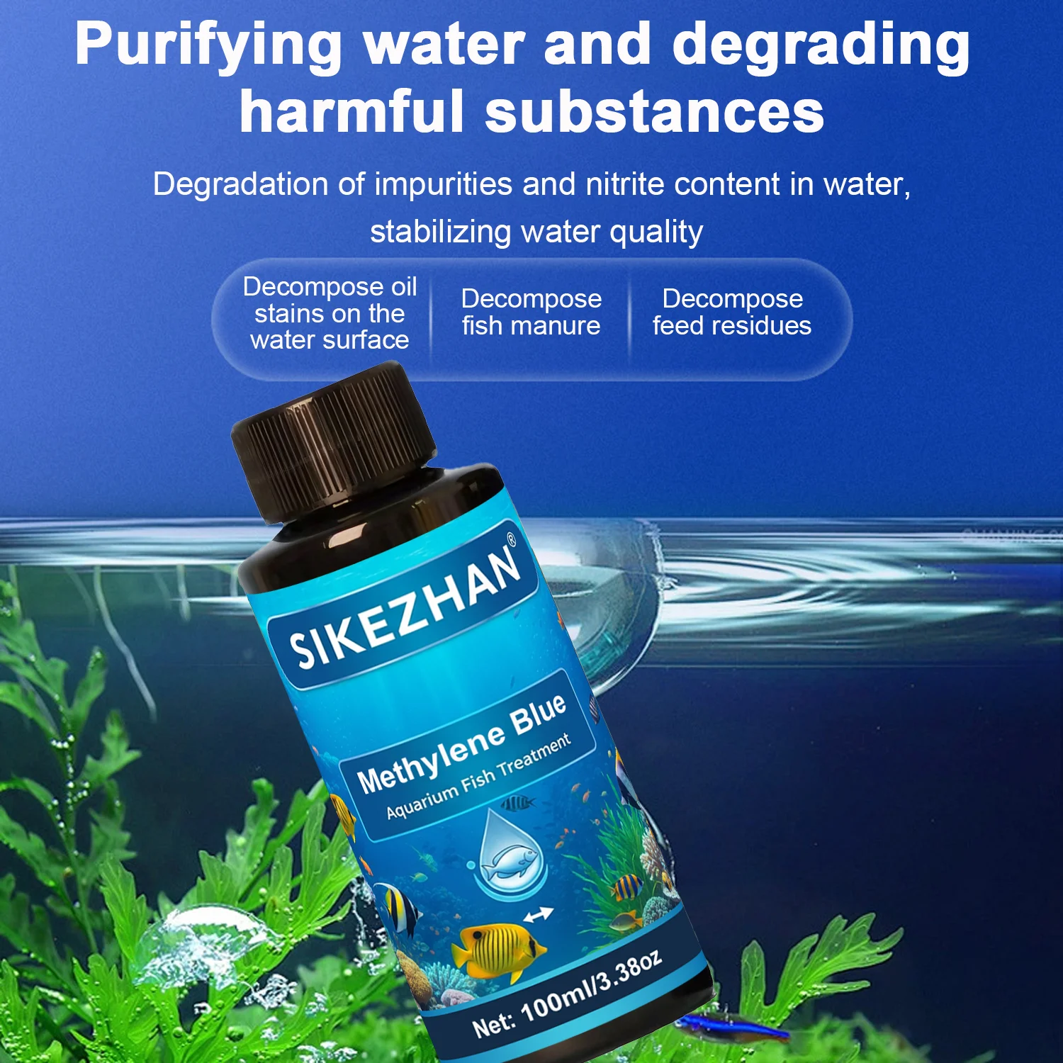 Methylene Blue Aquarium Fish T - Marine Aquarium Bacteria ulasan dan harga