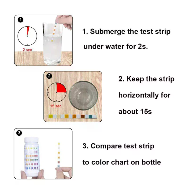 50 Pcs/Bottle 6 In 1 Multipurp - Marine Test Kit ulasan dan harga