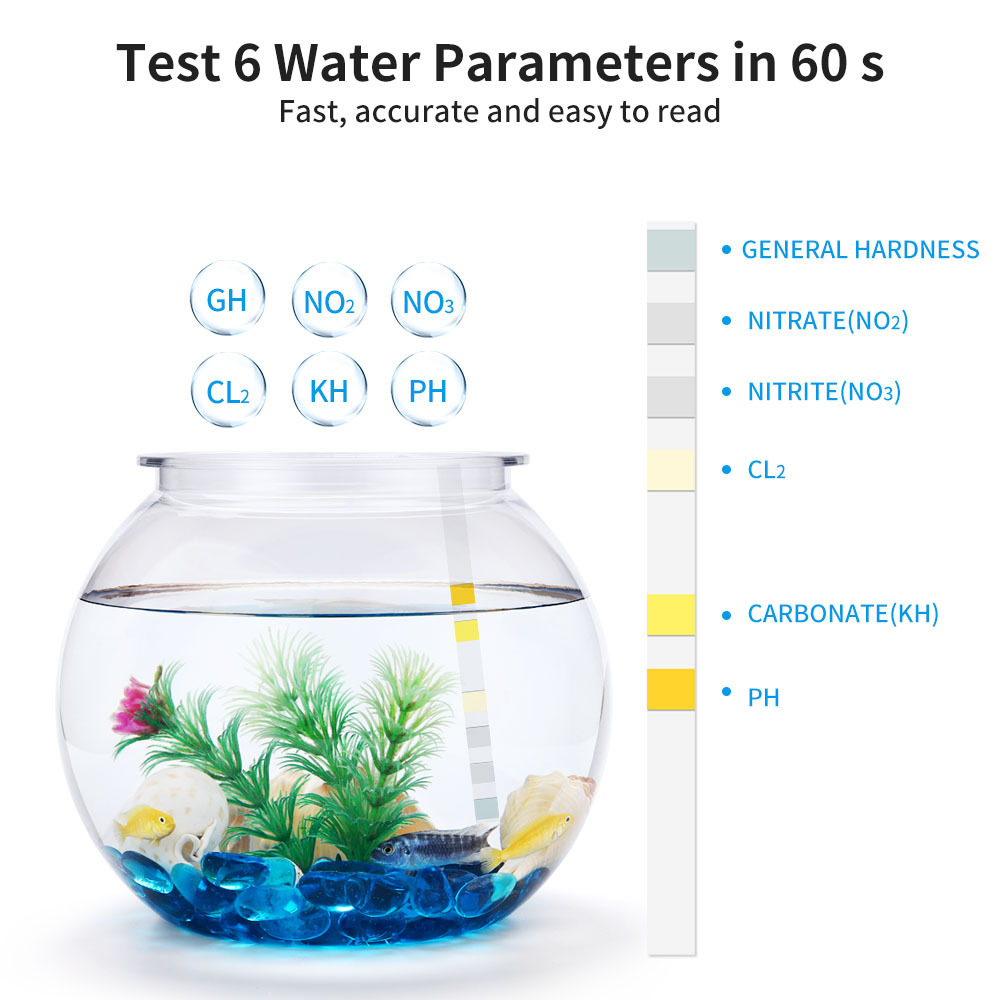 6-In-1 Water Quality Test Stri - Marine Test Kit ulasan dan harga