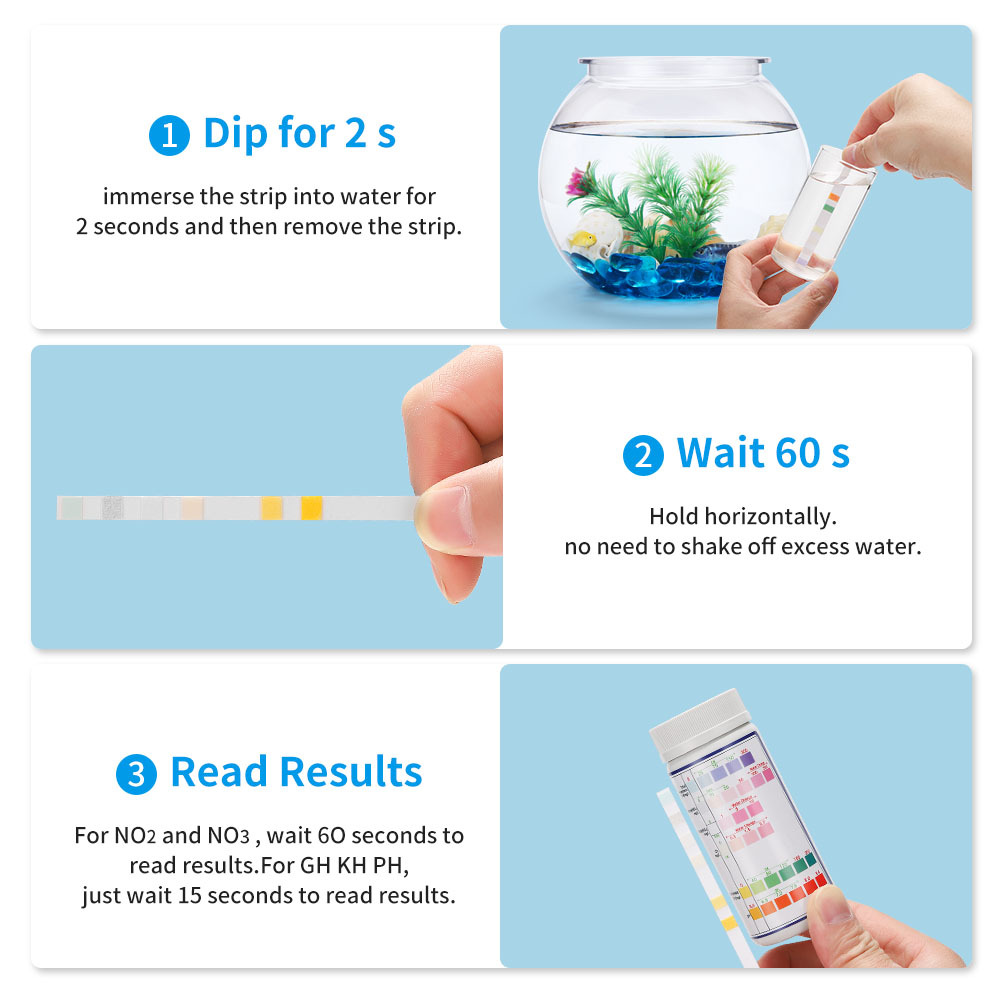 6-In-1 Water Quality Test Stri - Marine Test Kit ulasan dan harga