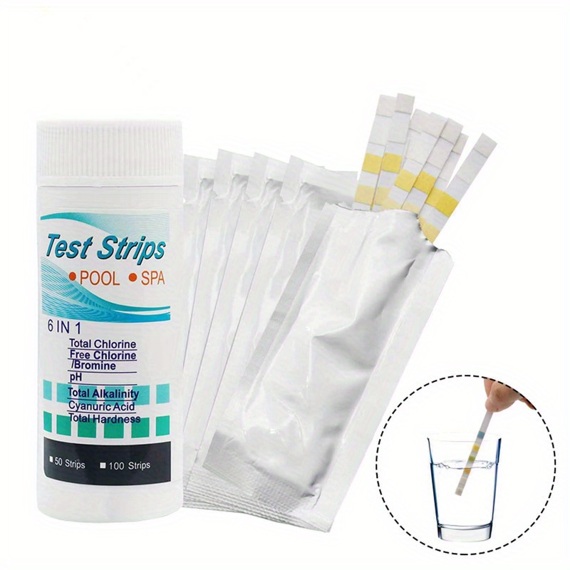 6-in-1 Pool & Spa Water Test S - Marine Aquarium Bacteria ulasan dan harga