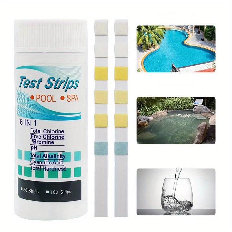 6-in-1 Pool & Spa Water Test S - Marine Aquarium Bacteria ulasan dan harga
