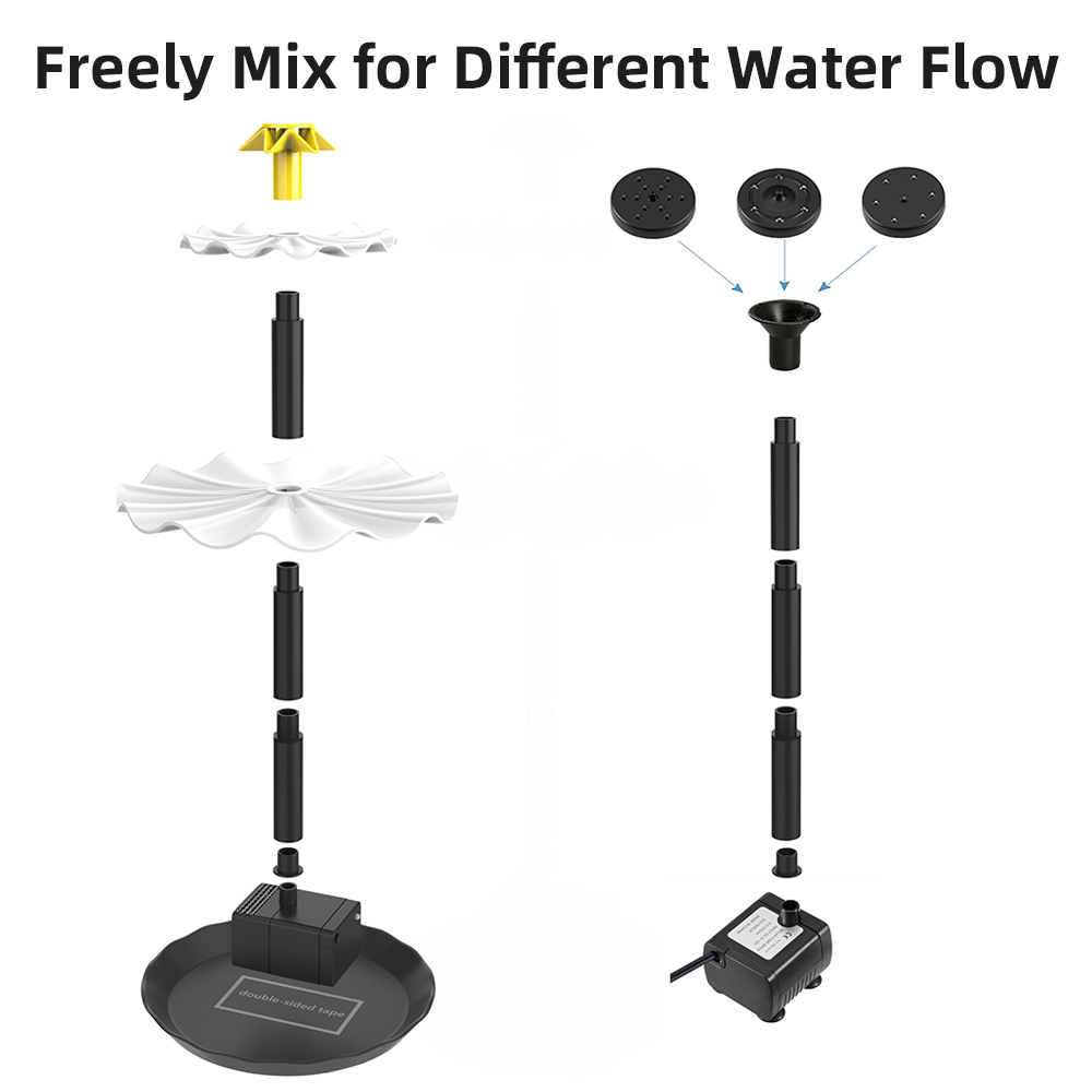Solar Fountain Pump for Bird B - Marine Aquarium Equipment ulasan dan harga