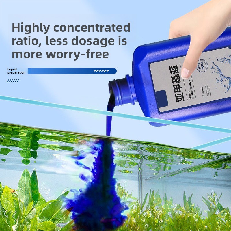 200ml/500ml Methylene Blue Con - Marine Aquarium Bacteria ulasan dan harga
