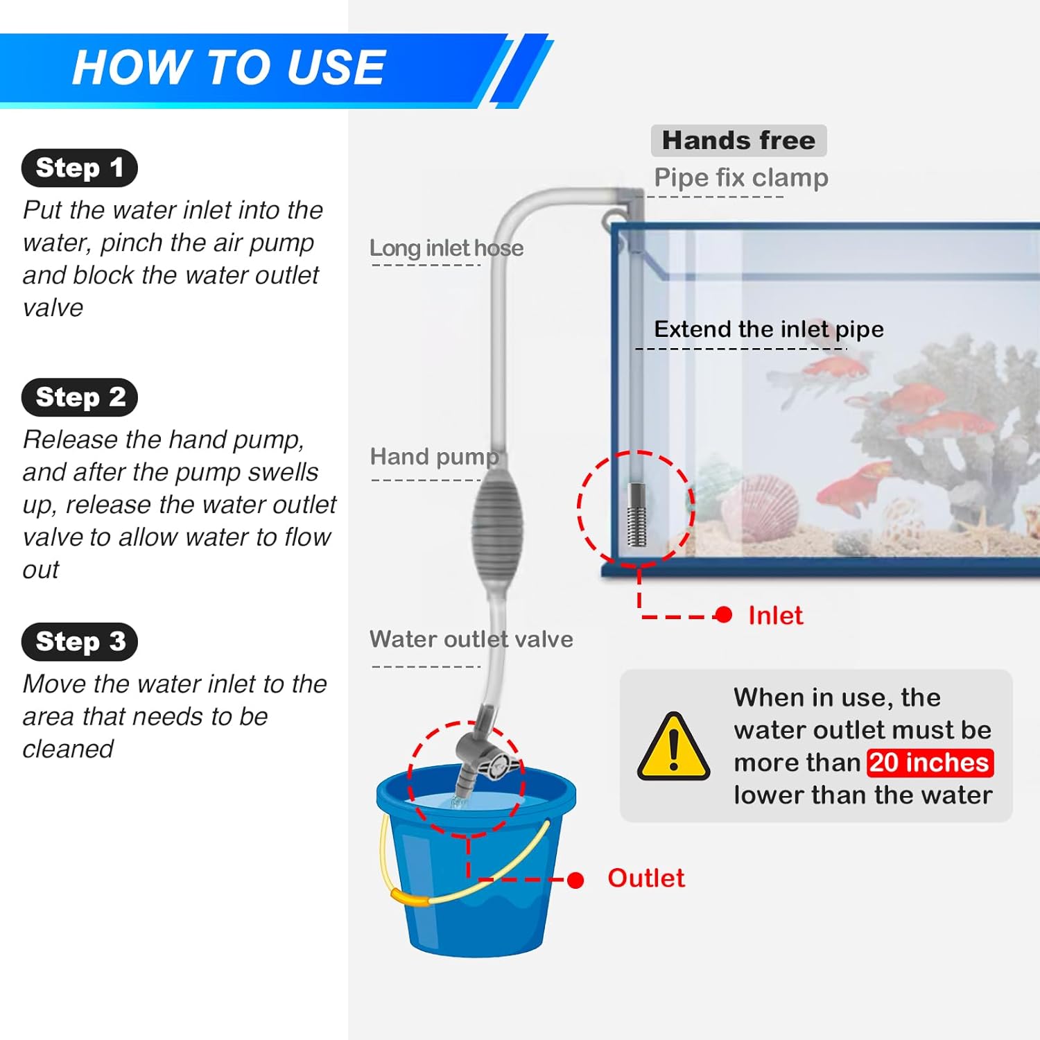 Large Fish Tank Aquarium Sipho - Marine Aquarium Bacteria ulasan dan harga