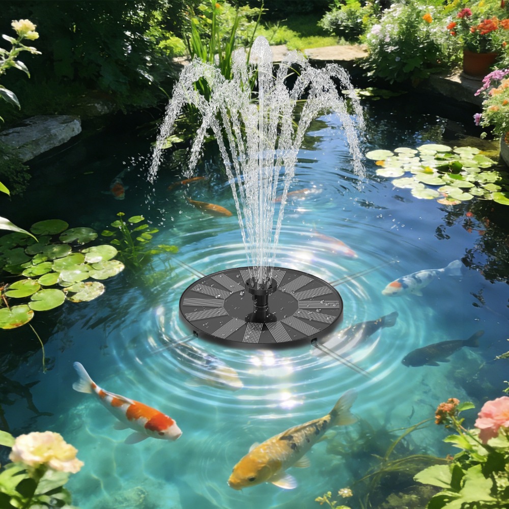 New 1.4W Solar Fountain Stable - Marine Aquarium Equipment ulasan dan harga