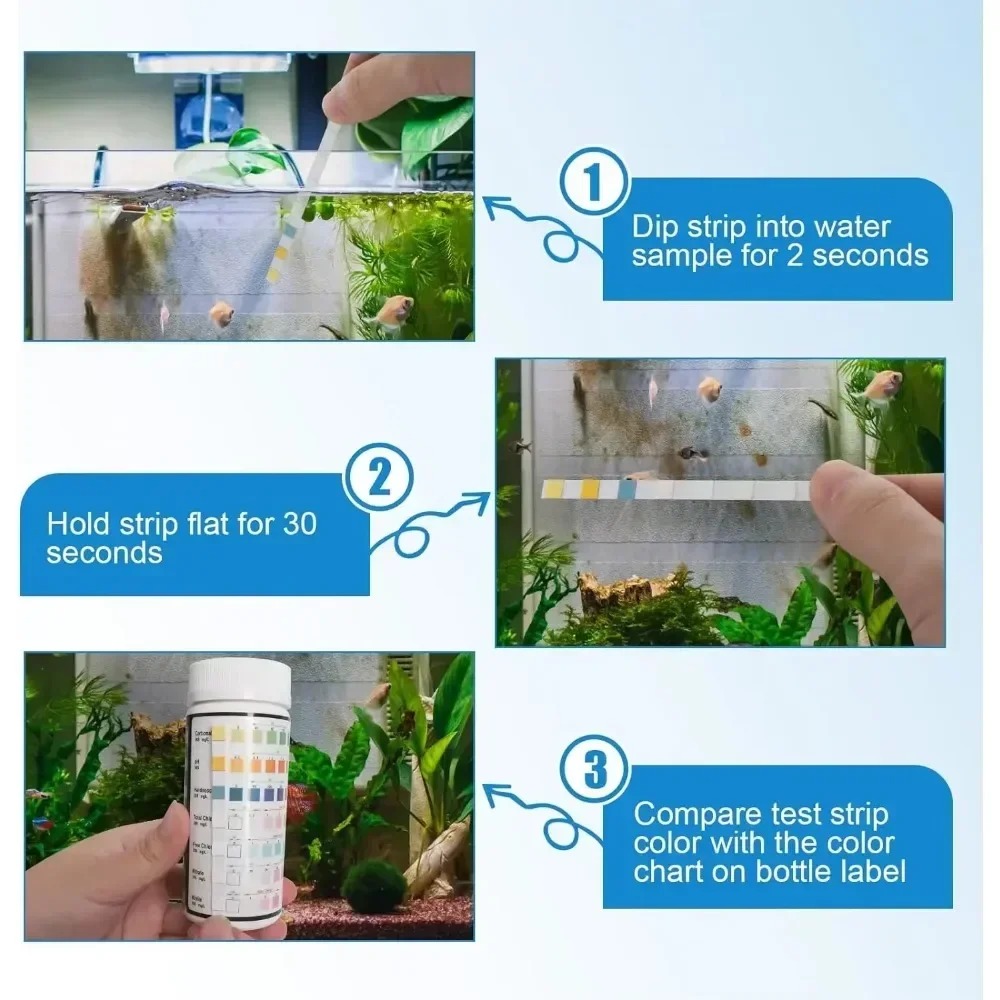 Aquarium Test Strip  PH Qualit - Marine Test Kit ulasan dan harga