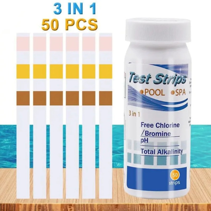 Chlorine PH Test Strips SPA Sw - Marine Test Kit ulasan dan harga