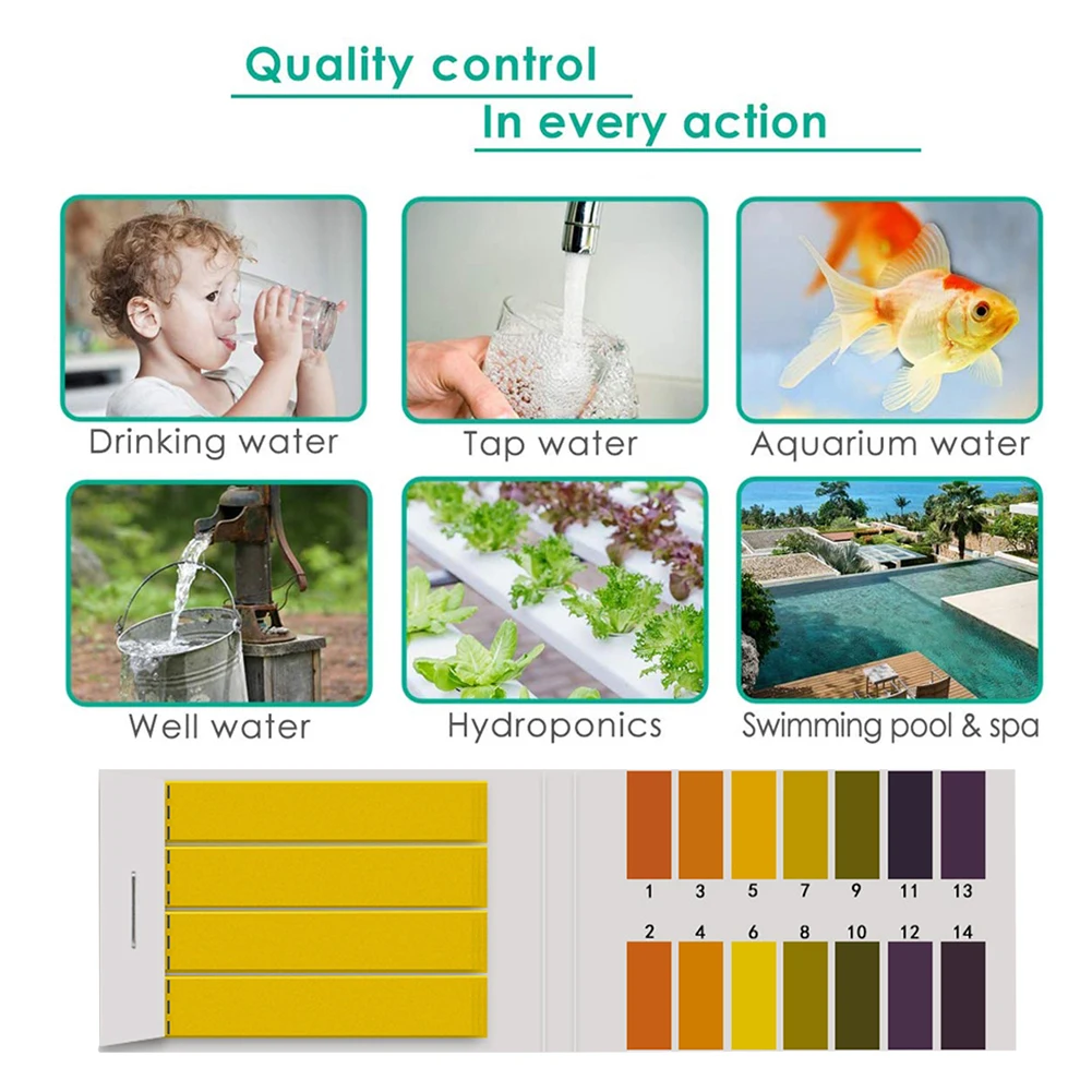 80-400pcs PH Test Strips For W - Marine Test Kit ulasan dan harga